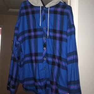 Hooded flannel